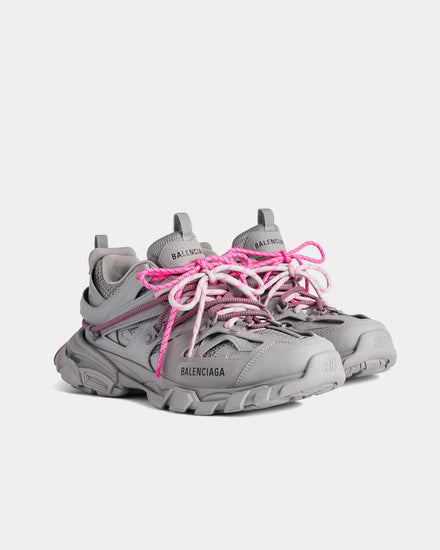 Balenciaga Track Trail Laces Grey / Pink Low Top Sneakers - 3