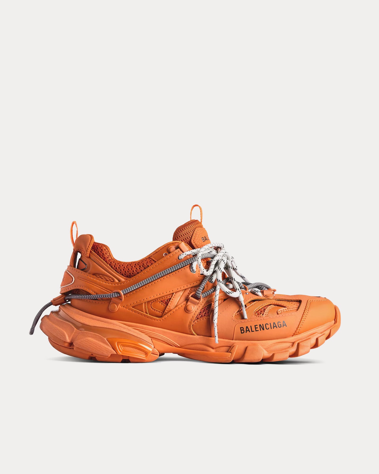 Balenciaga Men's Track Trail Laces Orange / Grey Low Top Sneakers
