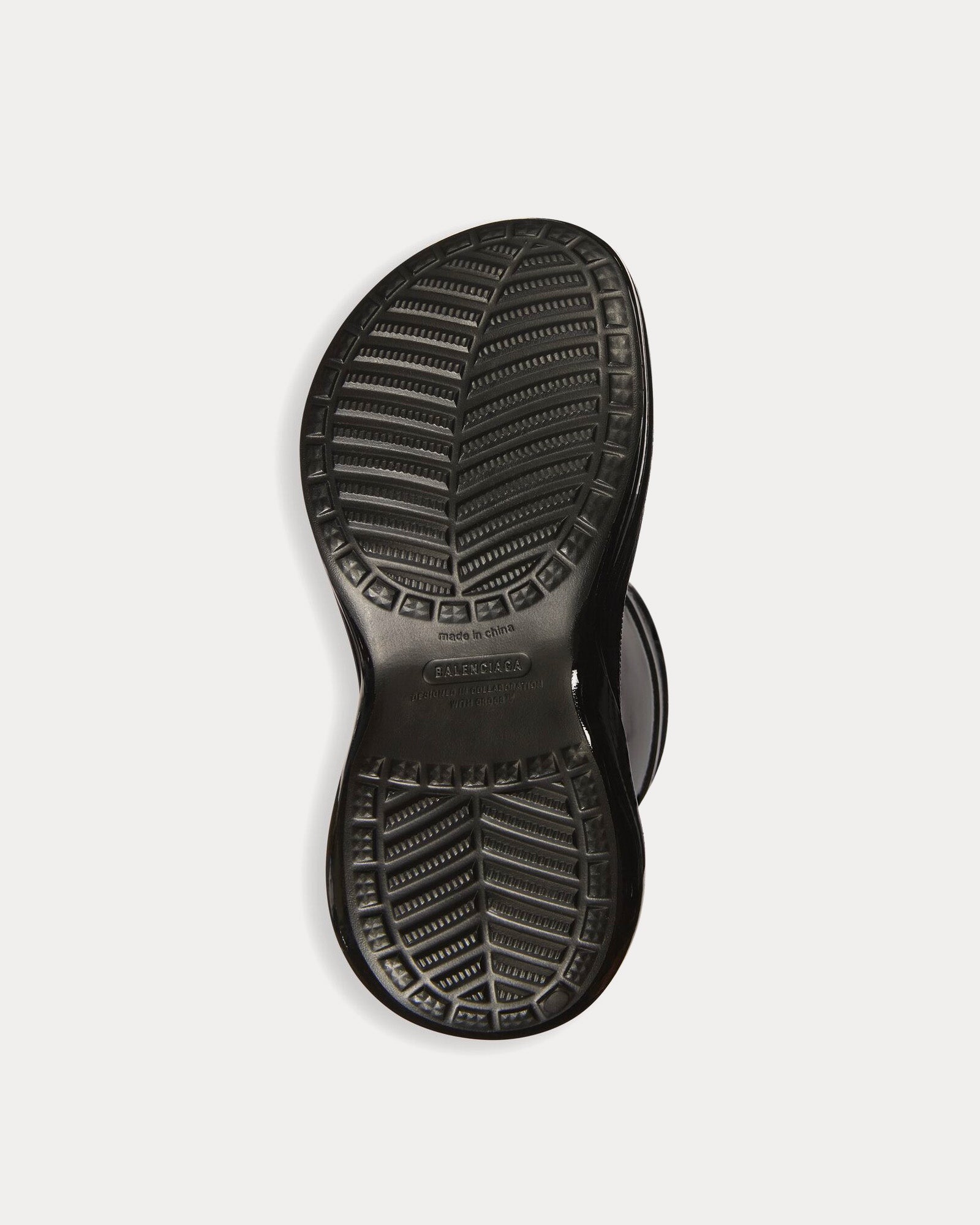 Balenciaga x Crocs - Patent Rubber Black Boots