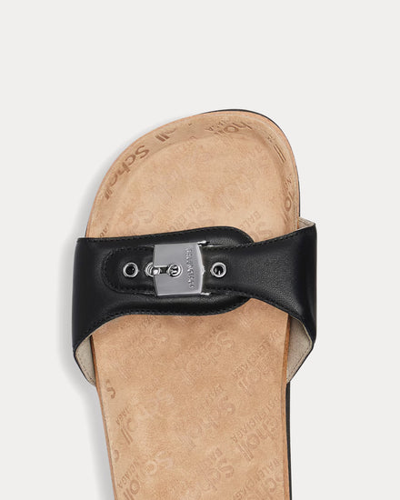 Balenciaga x Scholl Flat Calfskin Black Sandals - 4