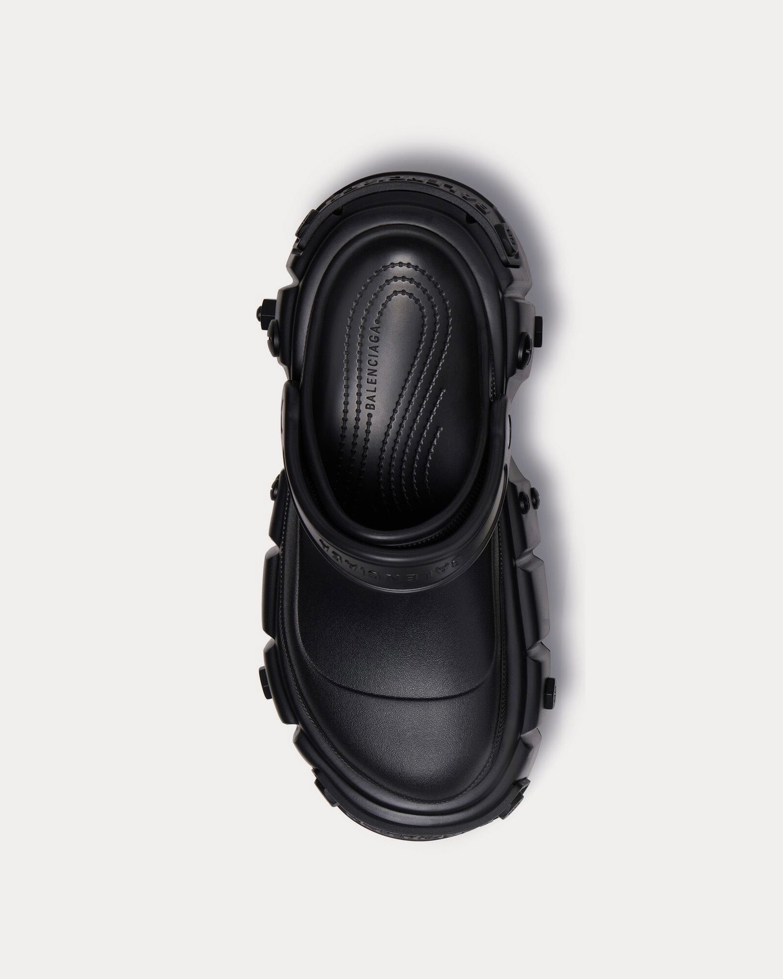 Balenciaga x Crocs - HardCrocs™ Rubber Black Mules