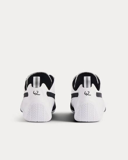 Balenciaga x Puma Speedcat Leather White / Black Slip On Sneakers - 4