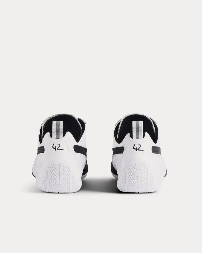 Balenciaga x Puma Speedcat Leather White / Black Slip On Sneakers - 4