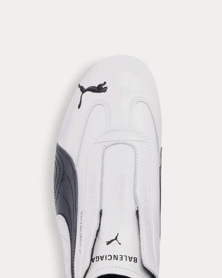 Balenciaga x Puma Speedcat Leather White / Black Slip On Sneakers - 5