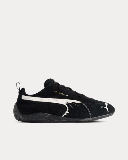 Balenciaga x Puma Speedcat Suede Black / White Low Top Sneakers - 1