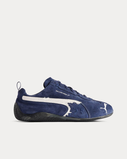 Balenciaga x Puma Speedcat Suede Navy / White / Black Low Top Sneakers - 1