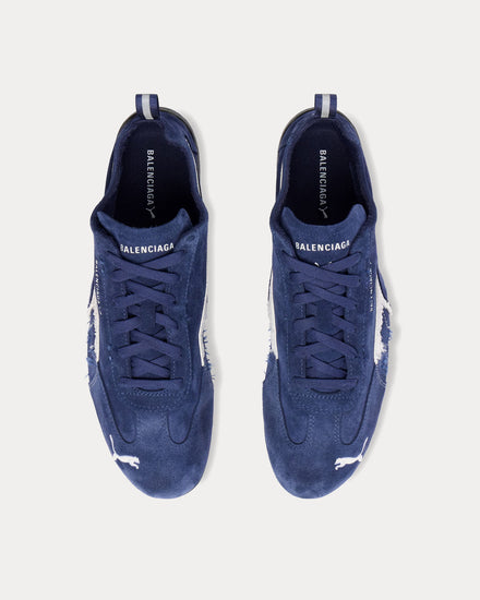 Balenciaga x Puma Speedcat Suede Navy / White / Black Low Top Sneakers - 2