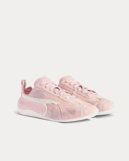 Balenciaga x Puma Speedcat Suede Pink / White Low Top Sneakers - 3