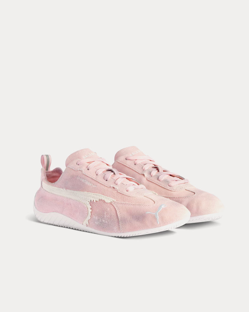 Balenciaga x Puma Speedcat Suede Pink / White Low Top Sneakers - 3