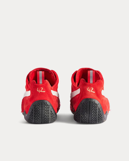 Balenciaga x Puma Speedcat Suede Red / White / Black Low Top Sneakers - 4