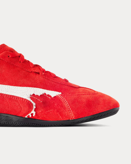 Balenciaga x Puma Speedcat Suede Red / White / Black Low Top Sneakers - 5