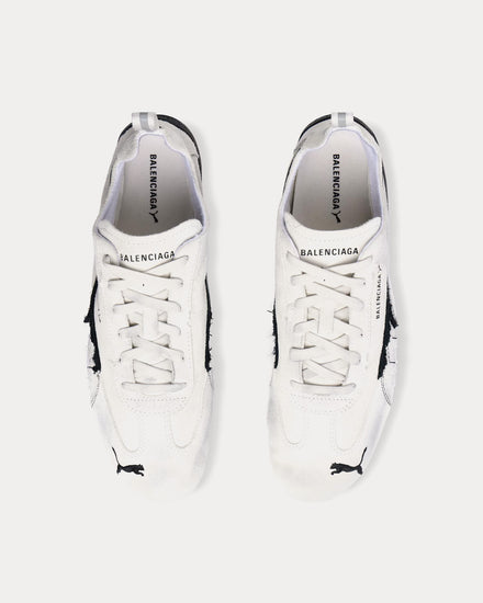 Balenciaga x Puma Speedcat Suede White / Black Low Top Sneakers - 2