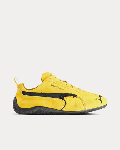 Balenciaga x Puma Speedcat Suede Yellow / Black Low Top Sneakers
