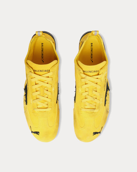 Balenciaga x Puma Speedcat Suede Yellow / Black Low Top Sneakers - 2