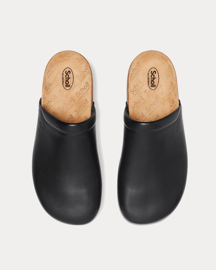 Balenciaga x Scholl Flat Leather Black Mules - 2