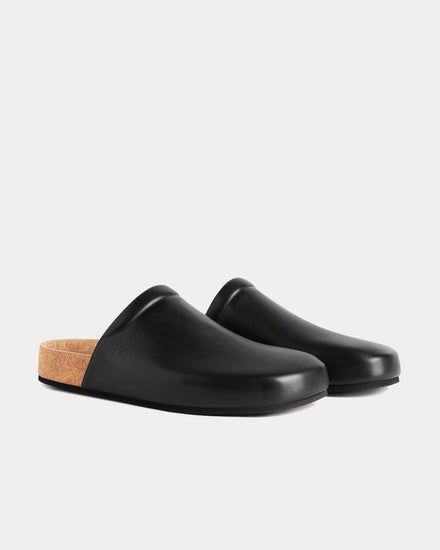Balenciaga x Scholl Flat Leather Black Mules - 3
