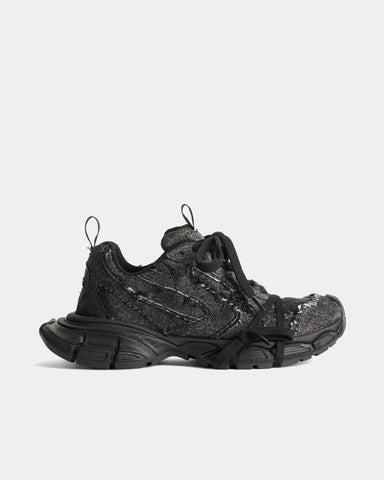 Balenciaga 3XL Denim Black Low Top Sneakers