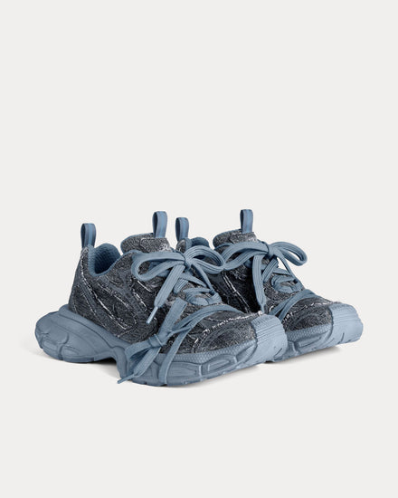 Balenciaga 3XL Denim Blue Low Top Sneakers - 3