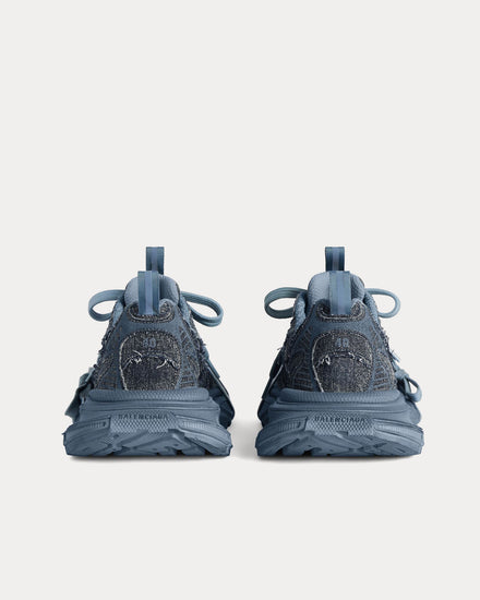 Balenciaga 3XL Denim Blue Low Top Sneakers - 4