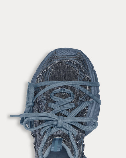 Balenciaga 3XL Denim Blue Low Top Sneakers - 5