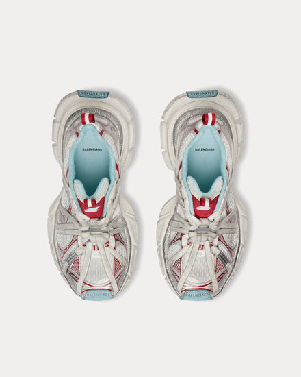 Balenciaga 3XL Extreme Laces B White / Red / Turquoise Low Top Sneakers - 2