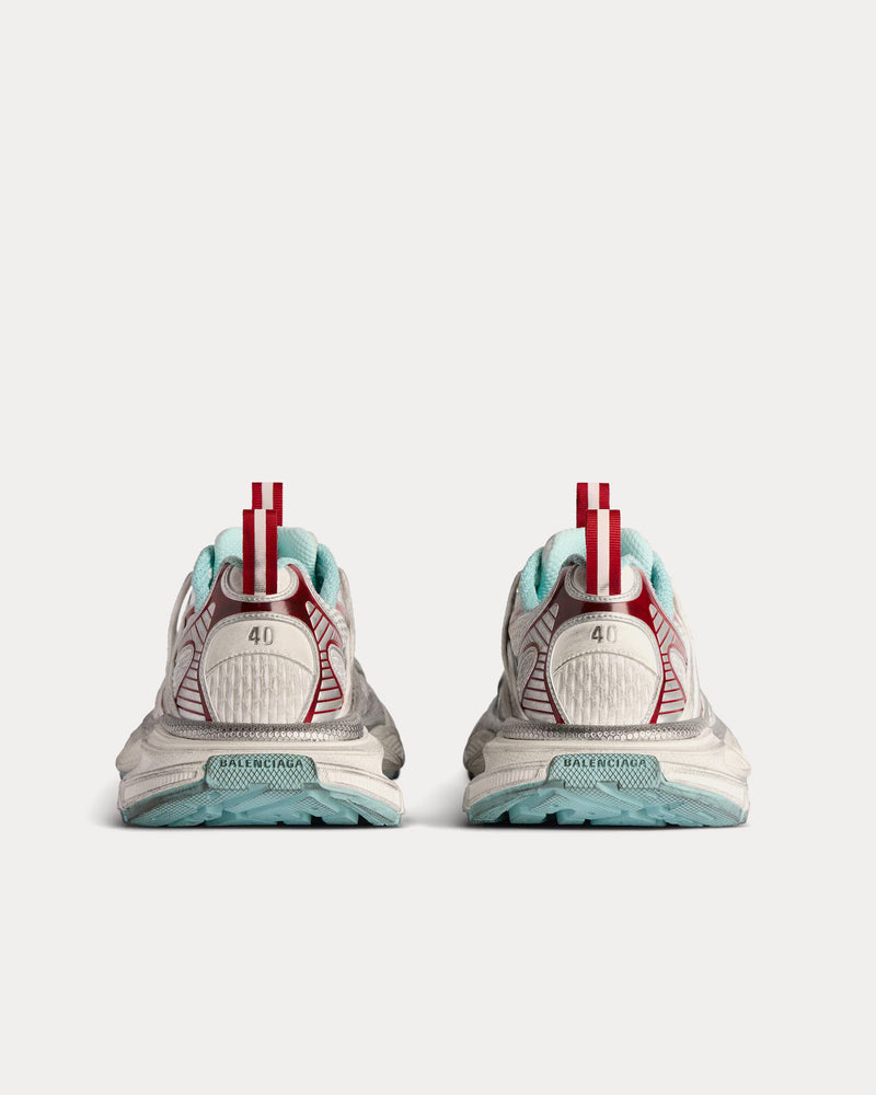 Balenciaga 3XL Extreme Laces B White / Red / Turquoise Low Top Sneakers - 4
