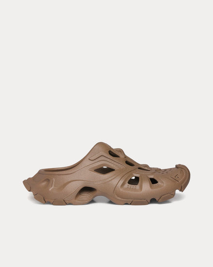 Balenciaga HD Mule Rubber Dark Beige Slip Ons - 1