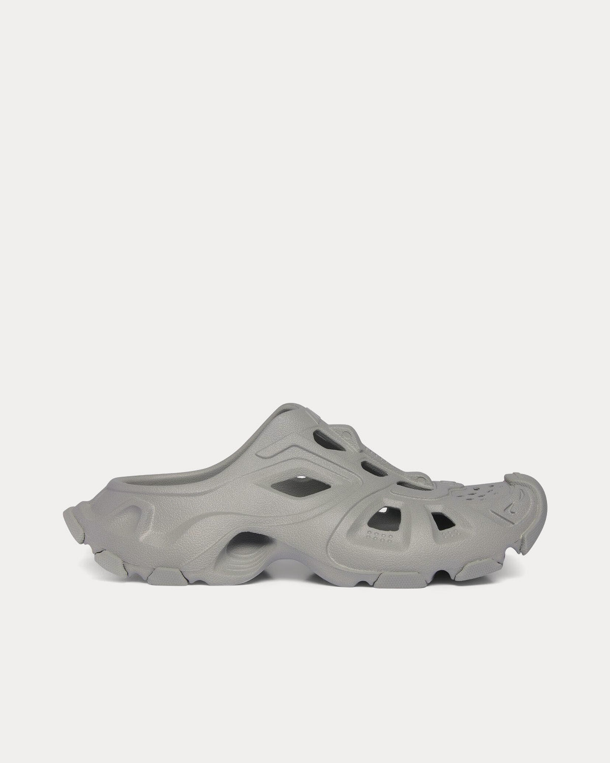 Balenciaga Men's HD Mule Rubber Grey Slip Ons