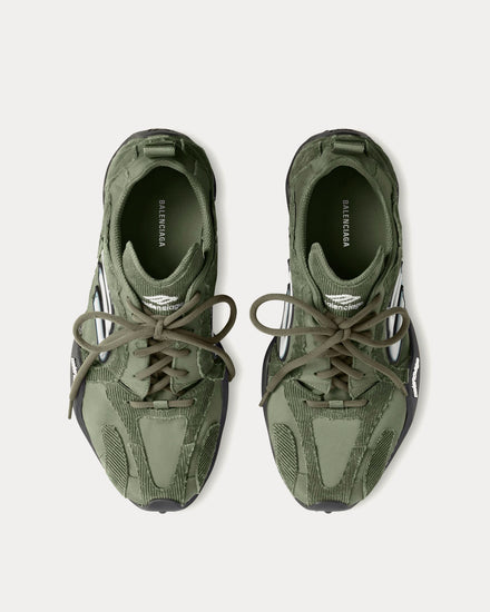 Balenciaga Monday Ultra Khaki / White / Black Low Top Sneakers - 2