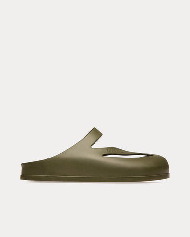 Bally Oaks Rubber Green Slide Sandals
