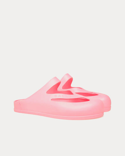 Bally Oaks Rubber Pink Slide Sandals - 2