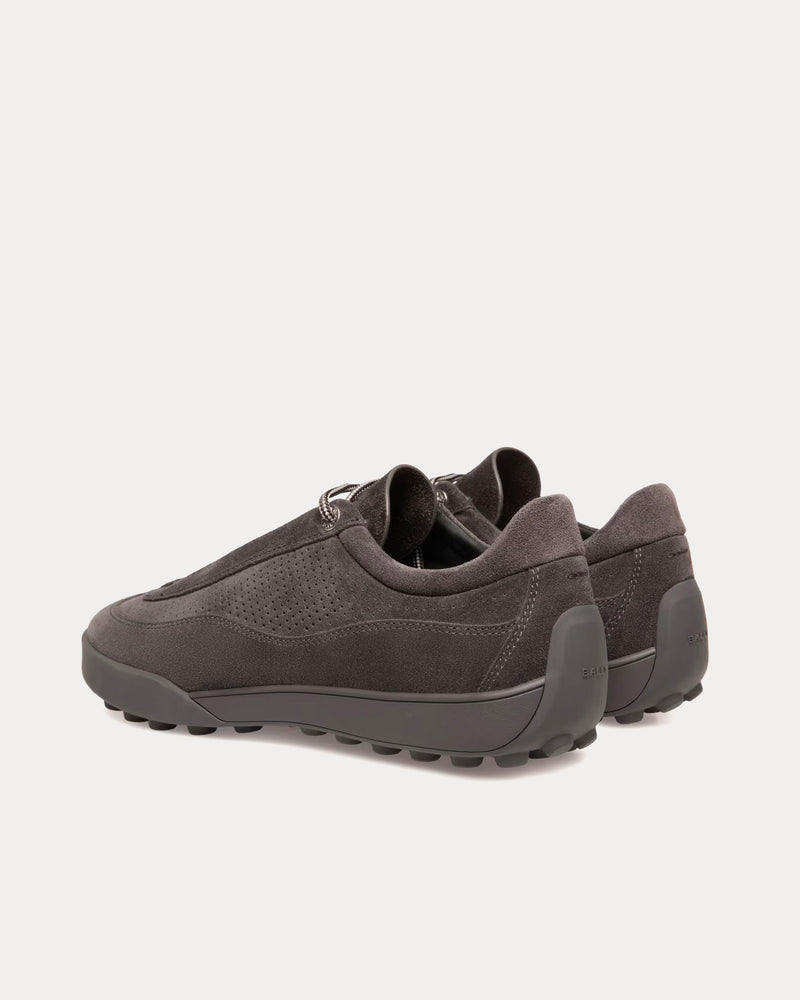 Bally Manto Runner Suede Dark Grey Low Top Sneakers - 4