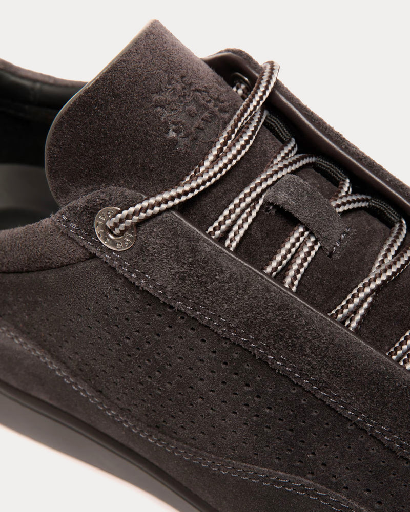 Bally Manto Runner Suede Dark Grey Low Top Sneakers - 5