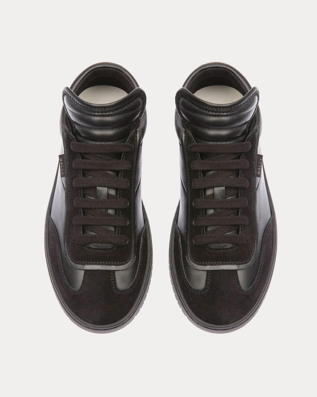 Bally - Player Leather & Suede Black Low Top Sneakers