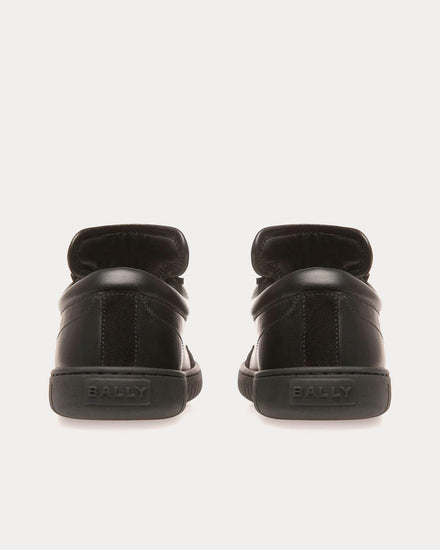 Bally Player Leather & Suede Black Low Top Sneakers - 4