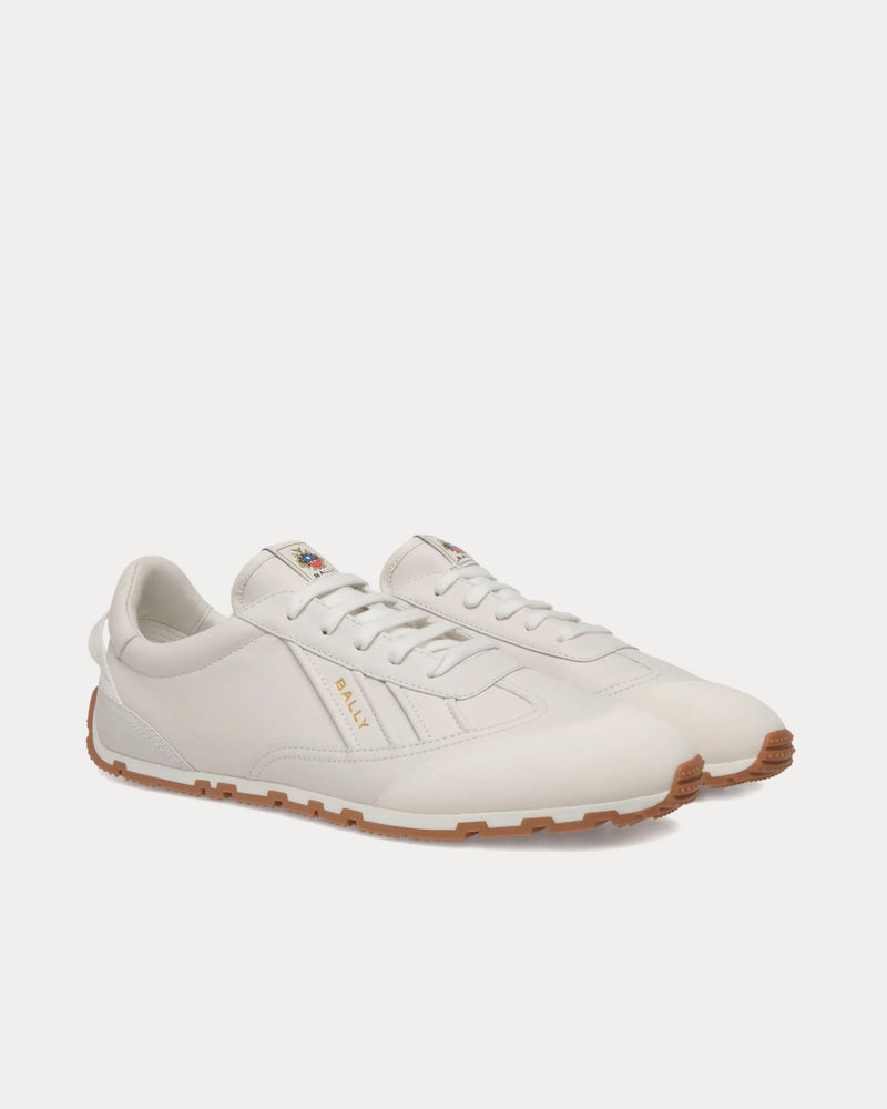 Bally Quarry Leather White Low Top Sneakers - 3