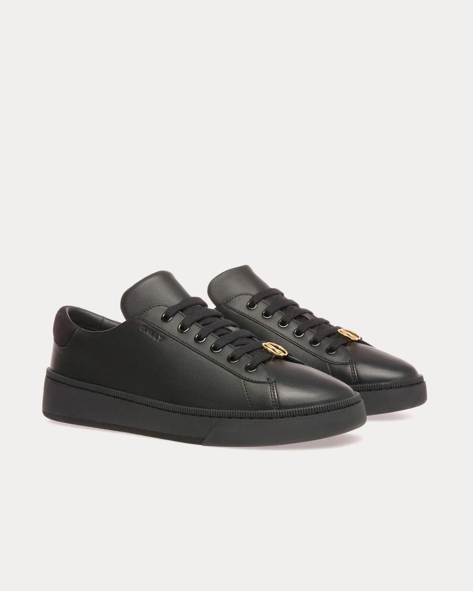 Bally Raise Leather Black Low Top Sneakers Sneak in Peace