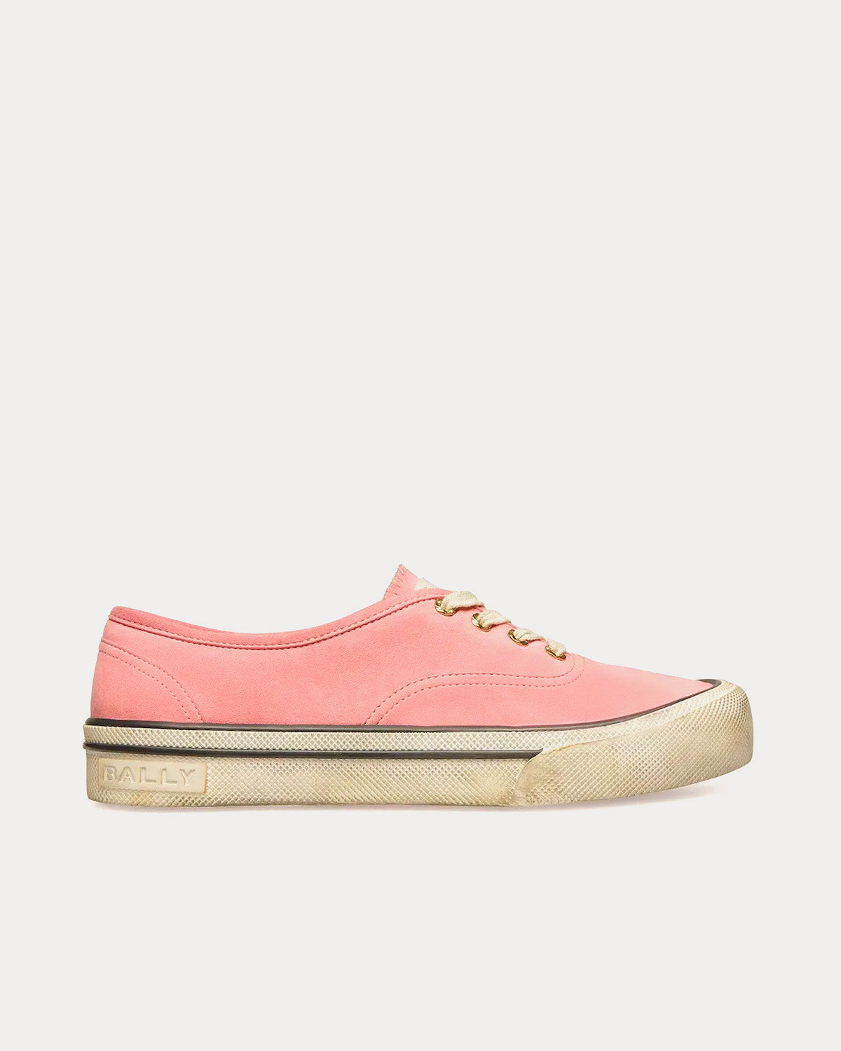 Bally - Santa Ana Suede Pink Low Top Sneakers