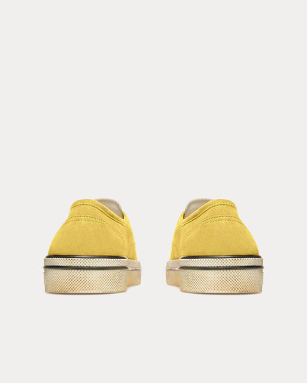 Bally Santa Ana Suede Yellow Low Top Sneakers - 3