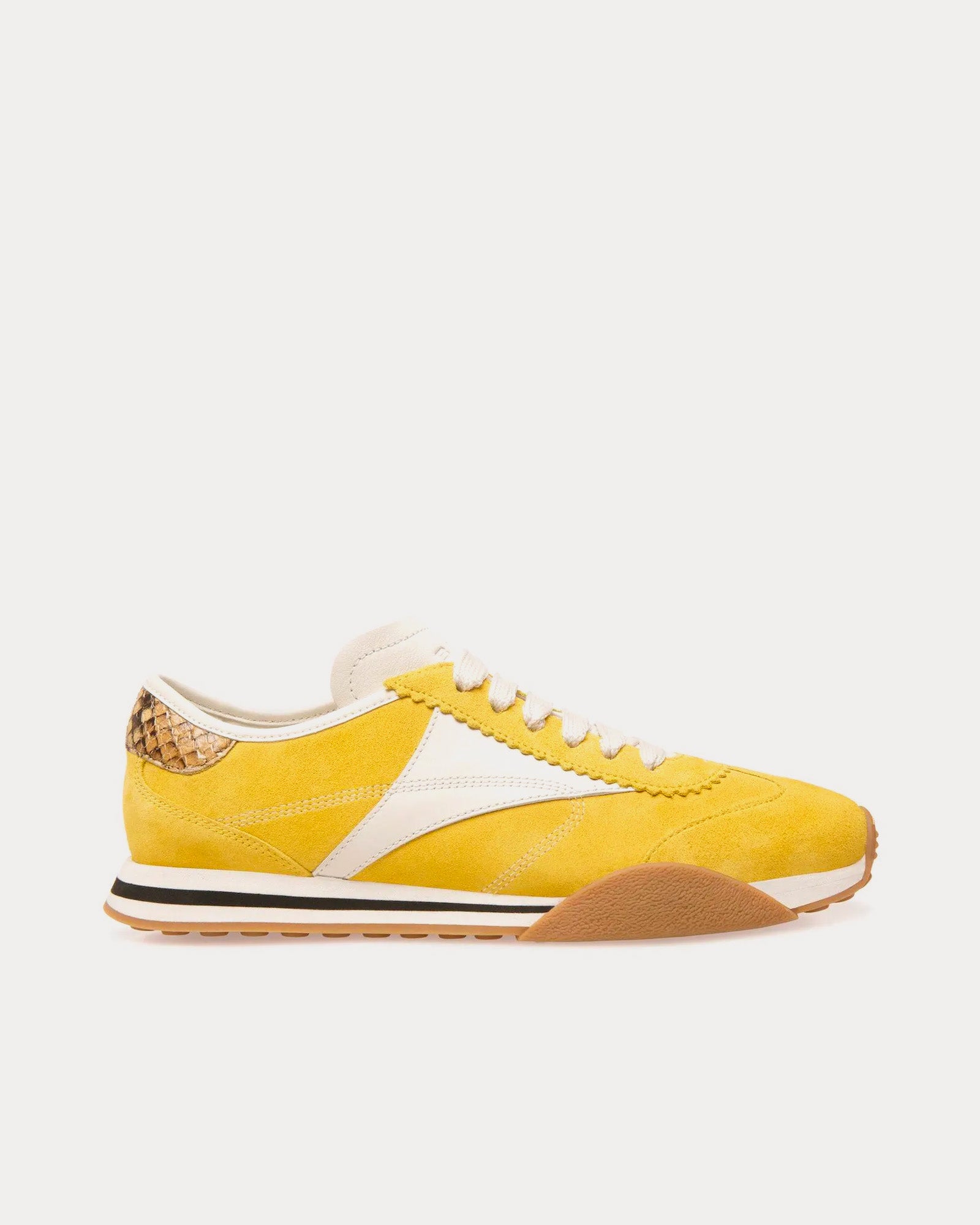 Bally - Sussex Leather Yellow / White Low Top Sneakers
