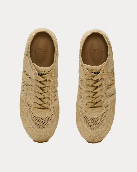Balmain Racer 45 Macramé Beige Low Top Sneakers - 2