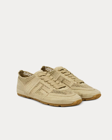 Balmain Racer 45 Macramé Beige Low Top Sneakers - 3