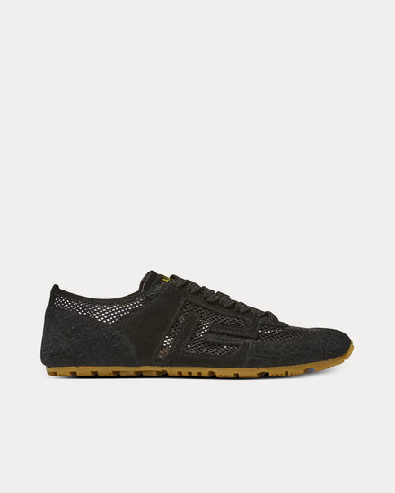 Balmain Racer 45 Suede & Nylon Black Low Top Sneakers - 1