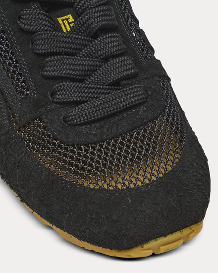 Balmain Racer 45 Suede & Nylon Black Low Top Sneakers - 5