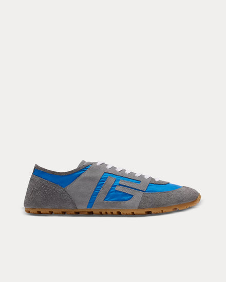 Balmain Racer 45 Suede & Nylon Blue Low Top Sneakers - 1