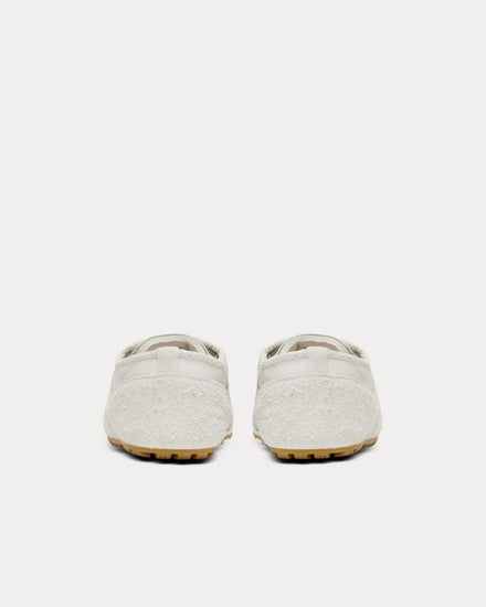 Balmain Racer 45 Lambskin & Suede White Low Top Sneakers - 4
