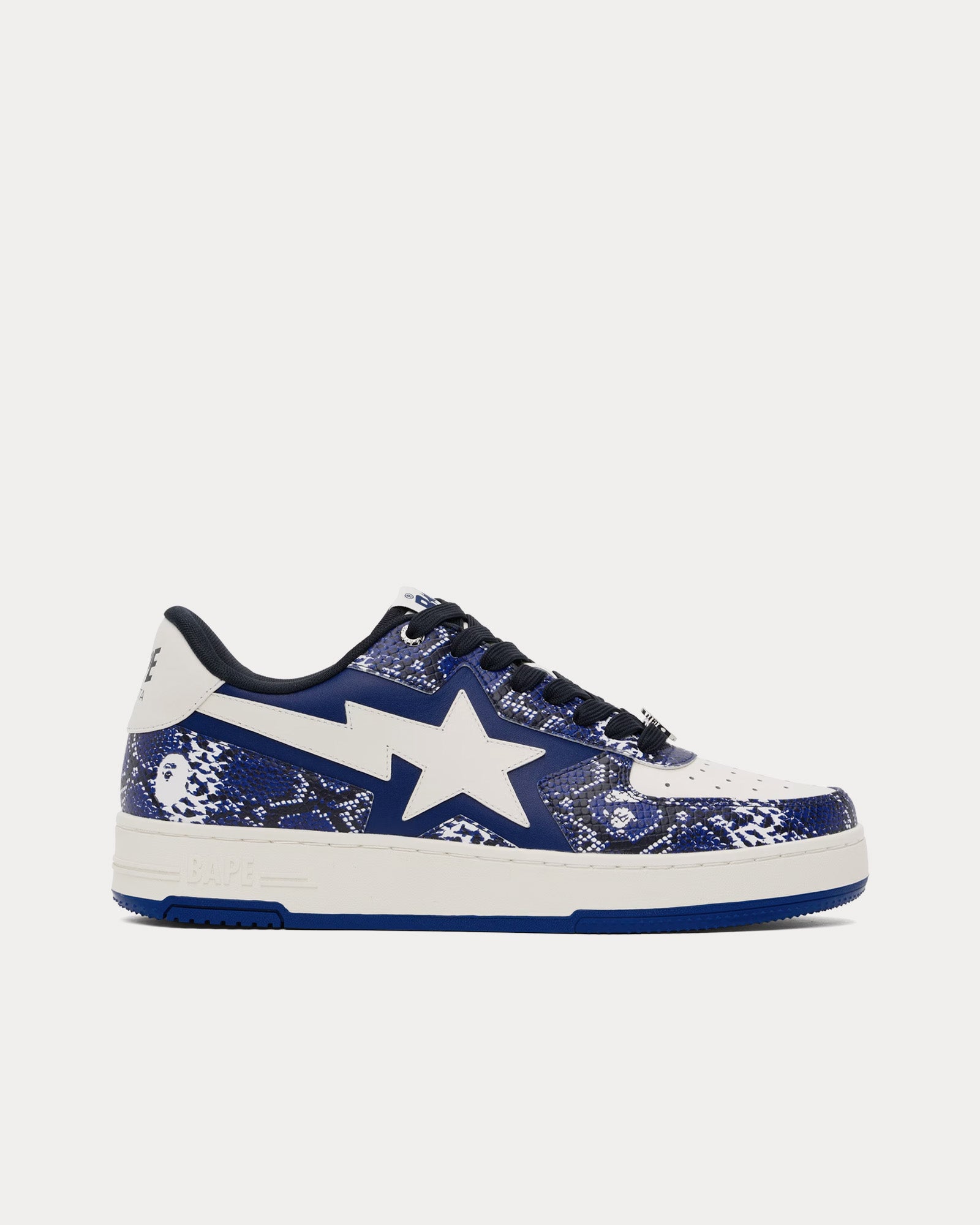 A Bathing APE Men's Bape Sta Blue / White Low Top Sneakers