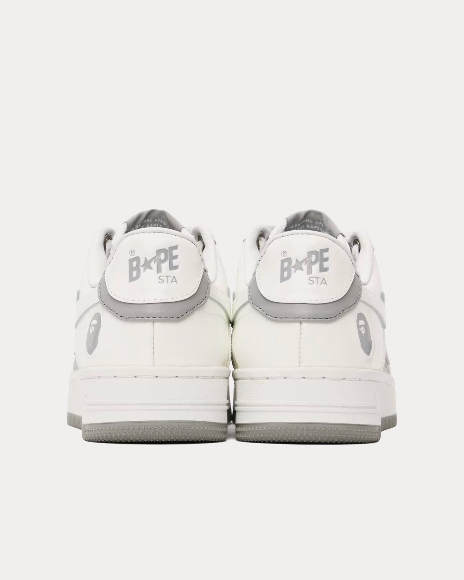 A Bathing APE - Bape Sta #6 White / Grey Low Top Sneakers
