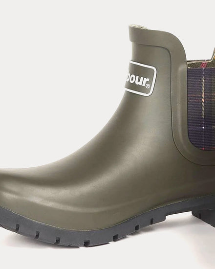Barbour Kingham Wellingtons Olive Rain Boots - 2