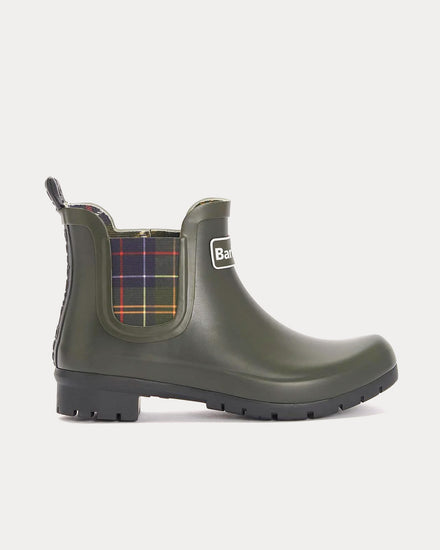Barbour Kingham Wellingtons Olive Rain Boots - 1